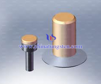 Foto de contactos eléctricos de media tensión de cobre de tungsteno